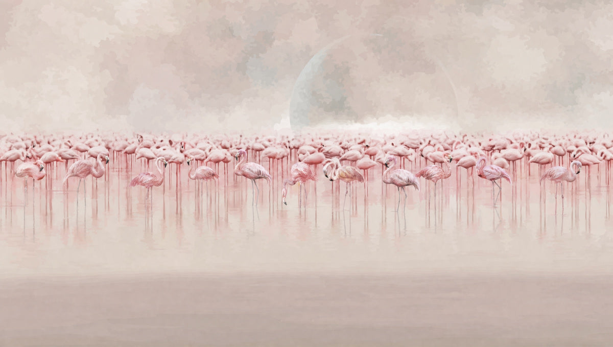 flamingo-club-wallpaper flat pattern
