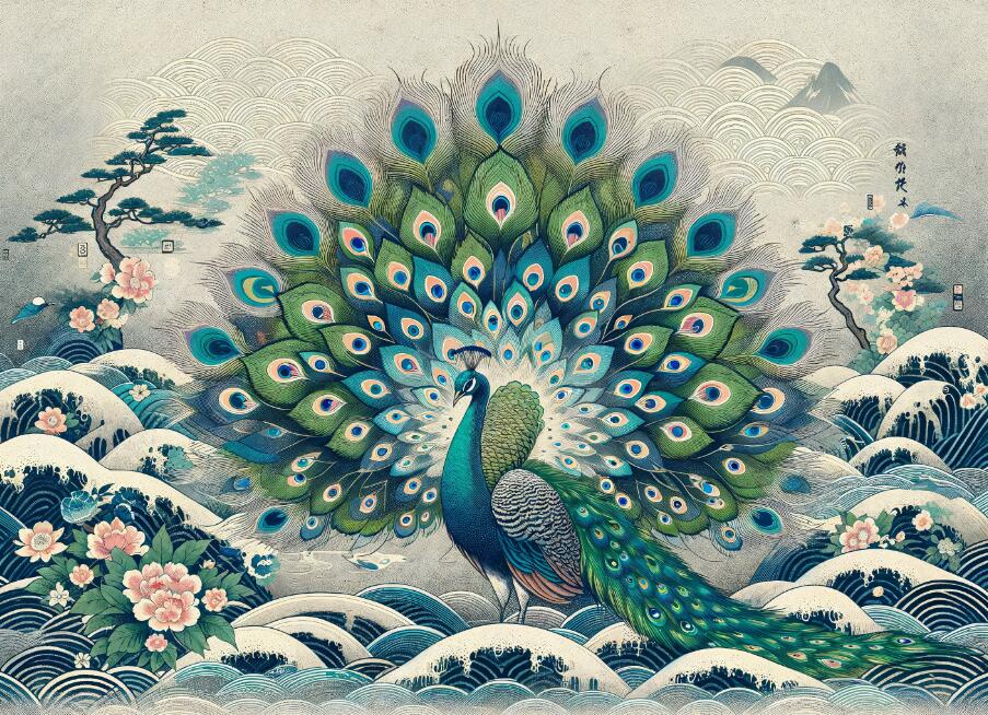 Peacock Wallpaper for Bedrooms design