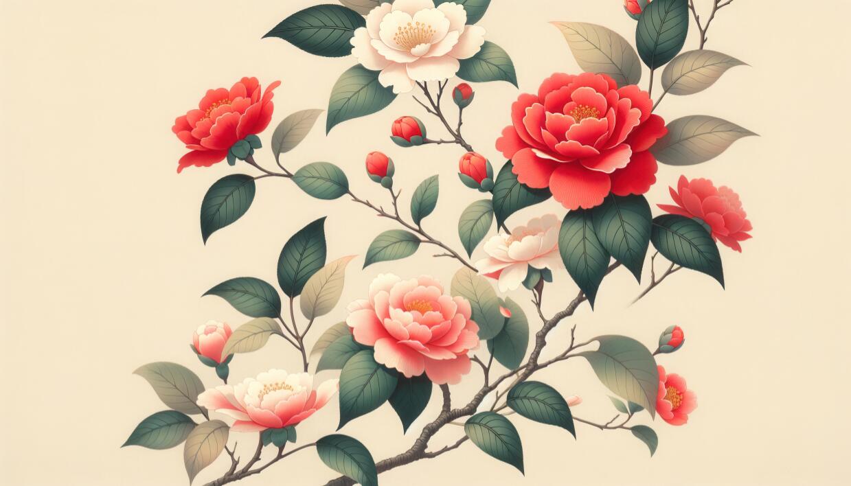 cream floral wallpaper flat repeat motif