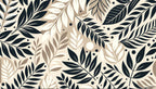 Big Leaf Wallpaper flat pattern design