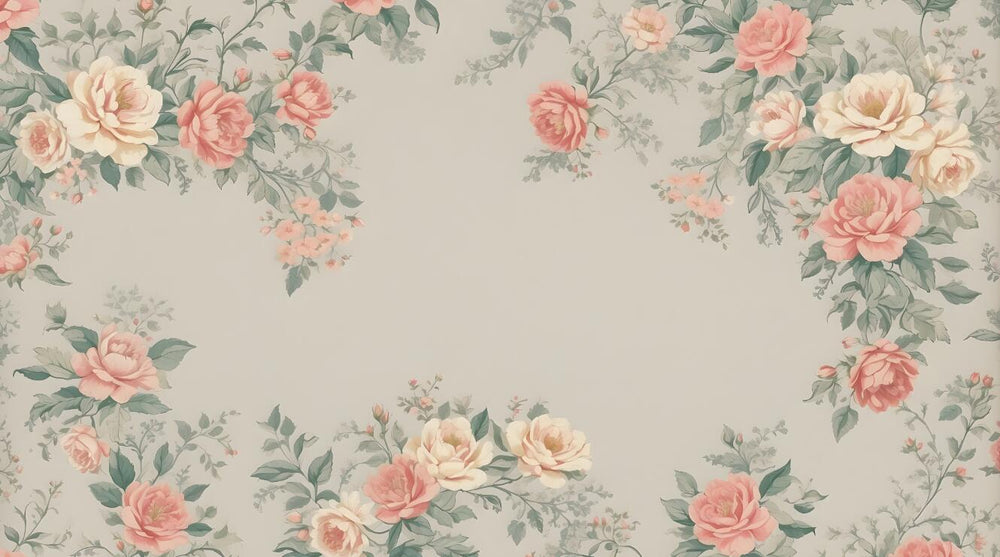 Gold Rose Wallpaper design