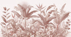 Pink Leaf Wallpaper flat pattern design