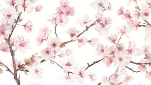 blossom wallpaper flat repeat motif