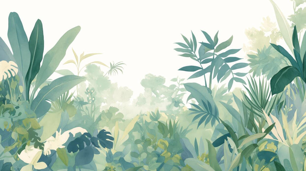 Botanical Leaf Wallpaper design