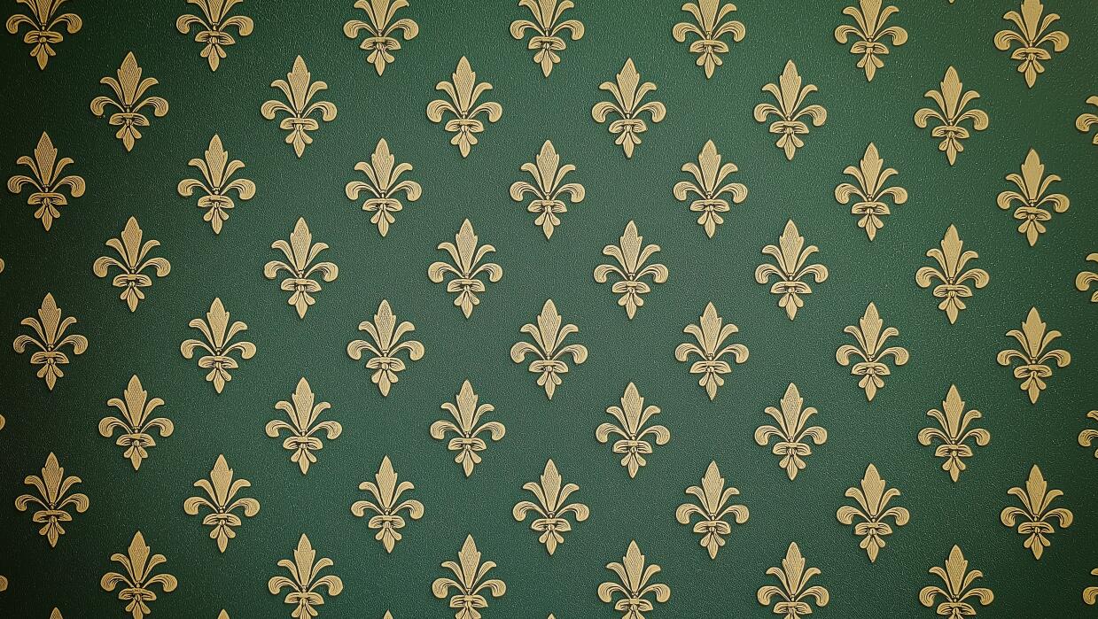 golden lily wallpaper flat repeat motif