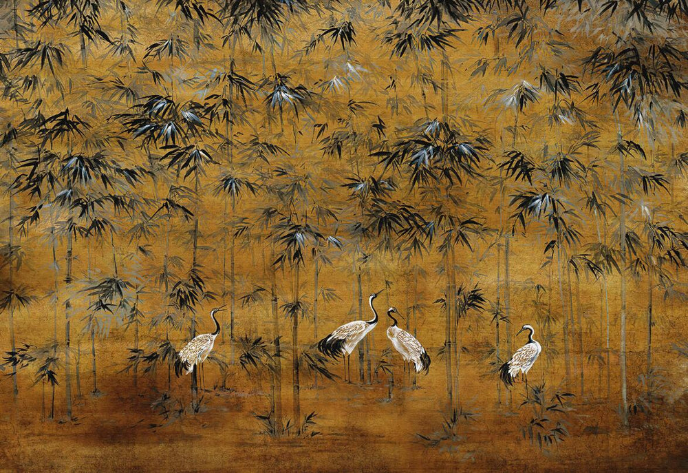 Peel and Stick Crane Wallpaper design