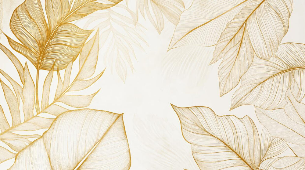 Large Leaf Wallpaper design