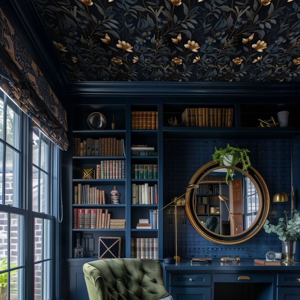 Floral Wallpaper Dark