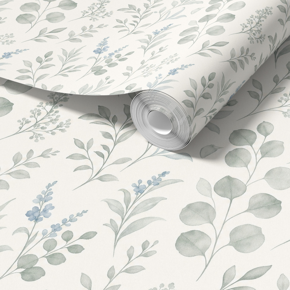 Pastel Sage Green Wallpaper