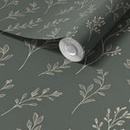 Dark Sage green wallpaper