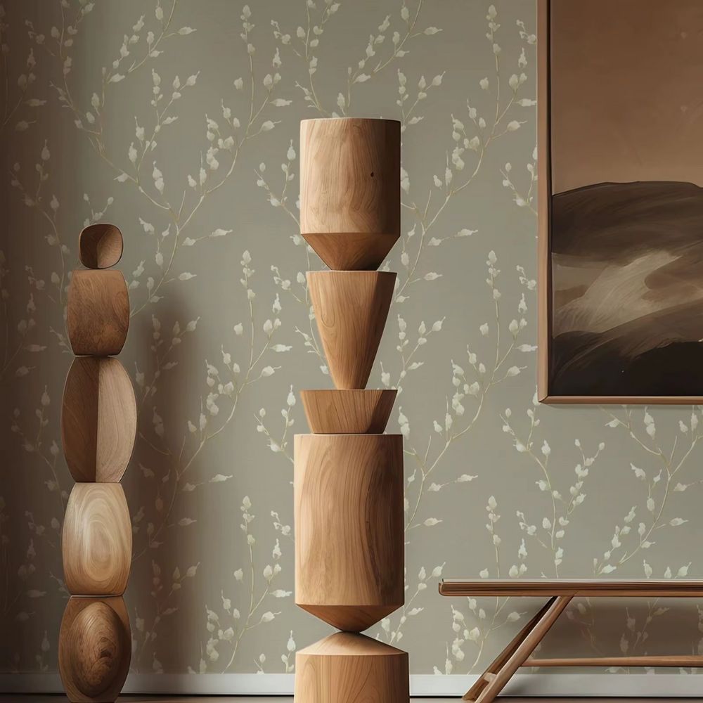 Green Floral Wallpaper