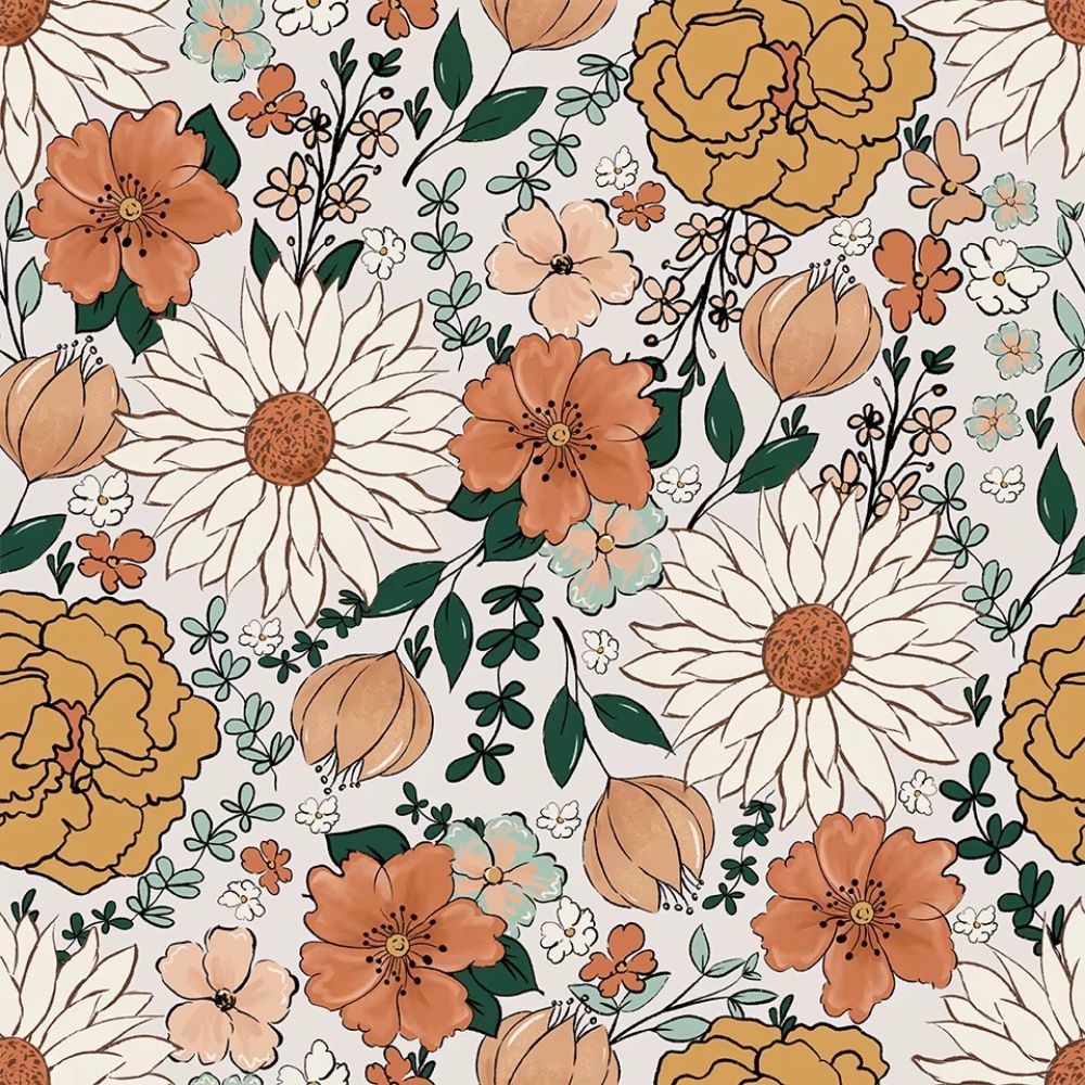 Vintage Floral Wallpaper