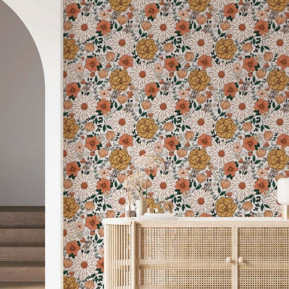 Vintage Floral Wallpaper