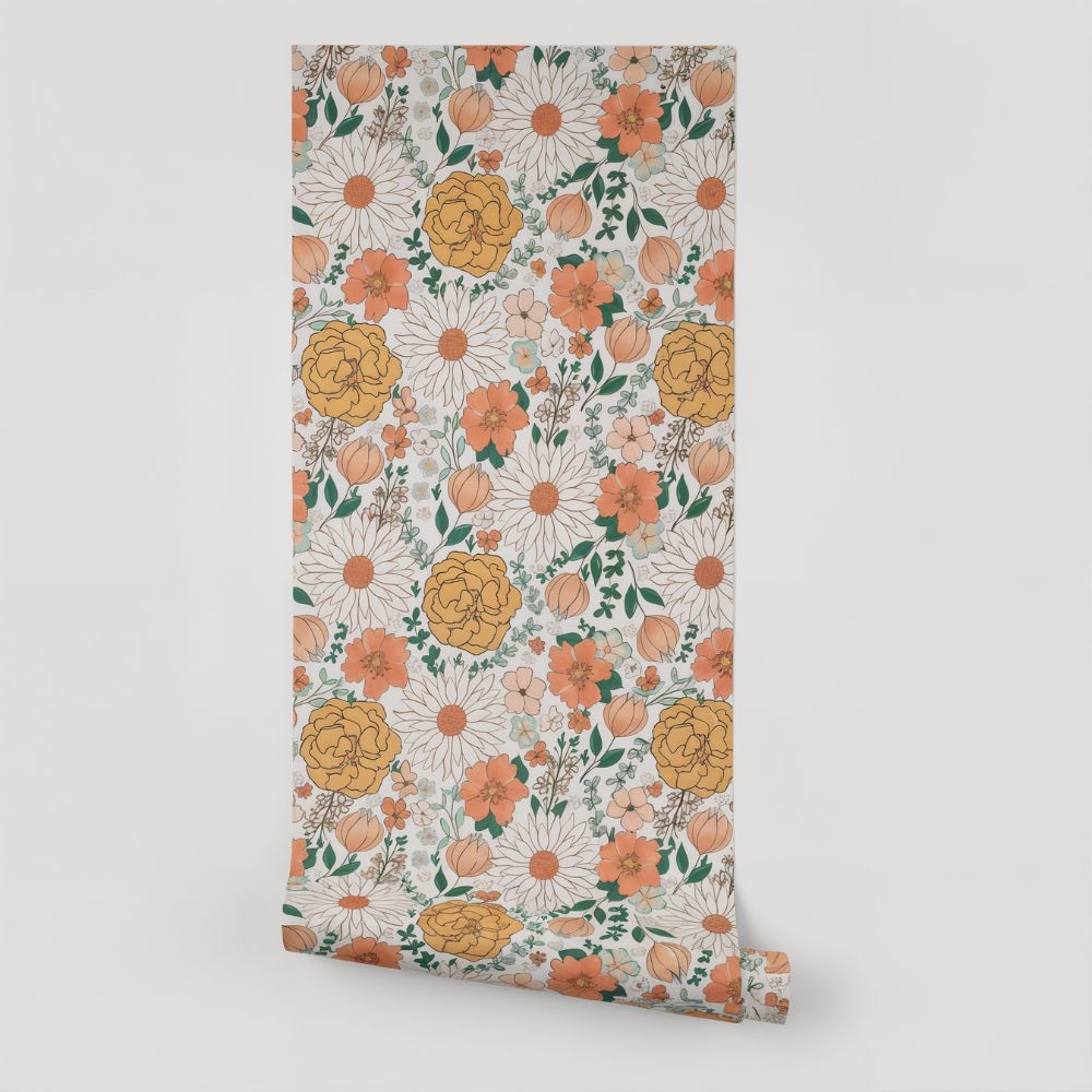 Vintage Floral Wallpaper