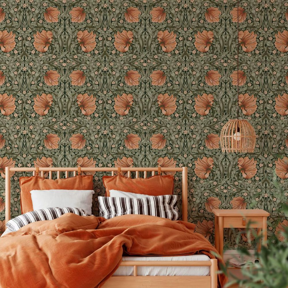 Retro Floral Wallpaper