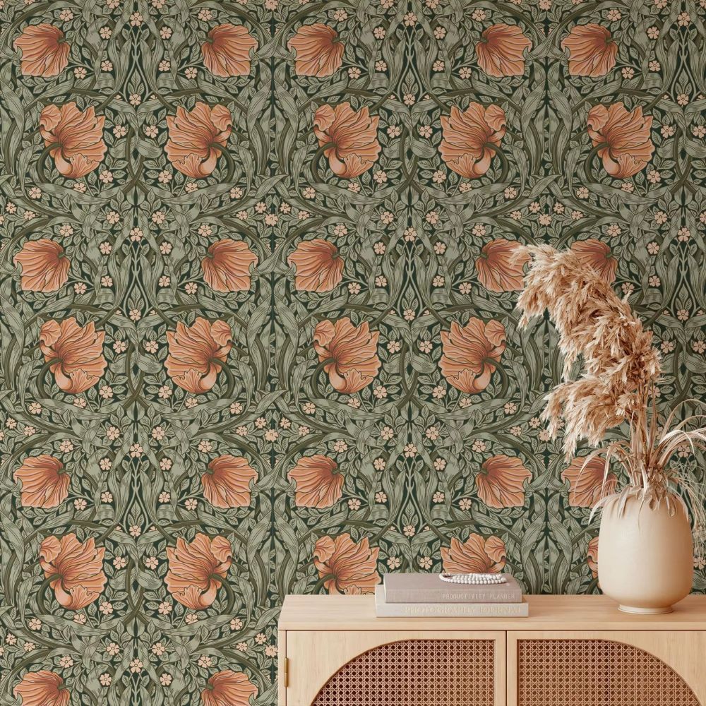 Retro Floral Wallpaper