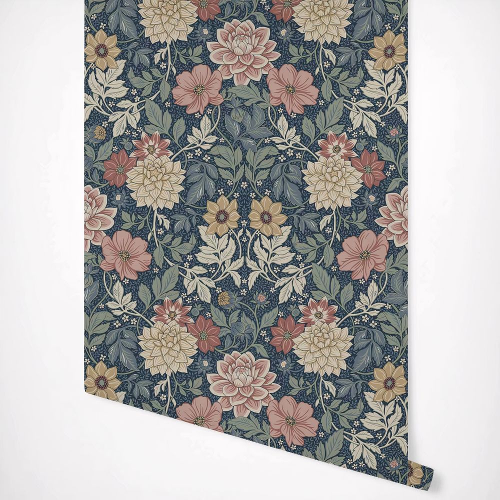 Antique Floral Wallpaper