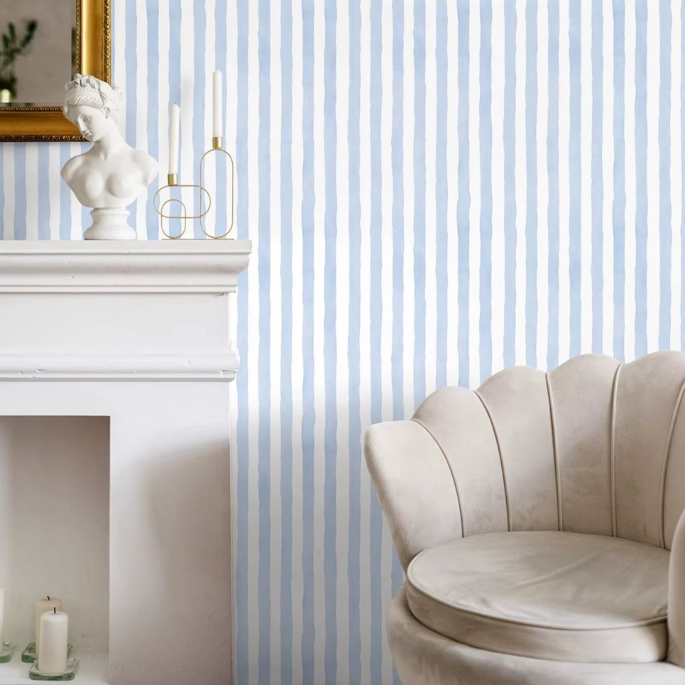 Blue Stripe Wallpaper