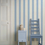 Blue Striped Wallpaper