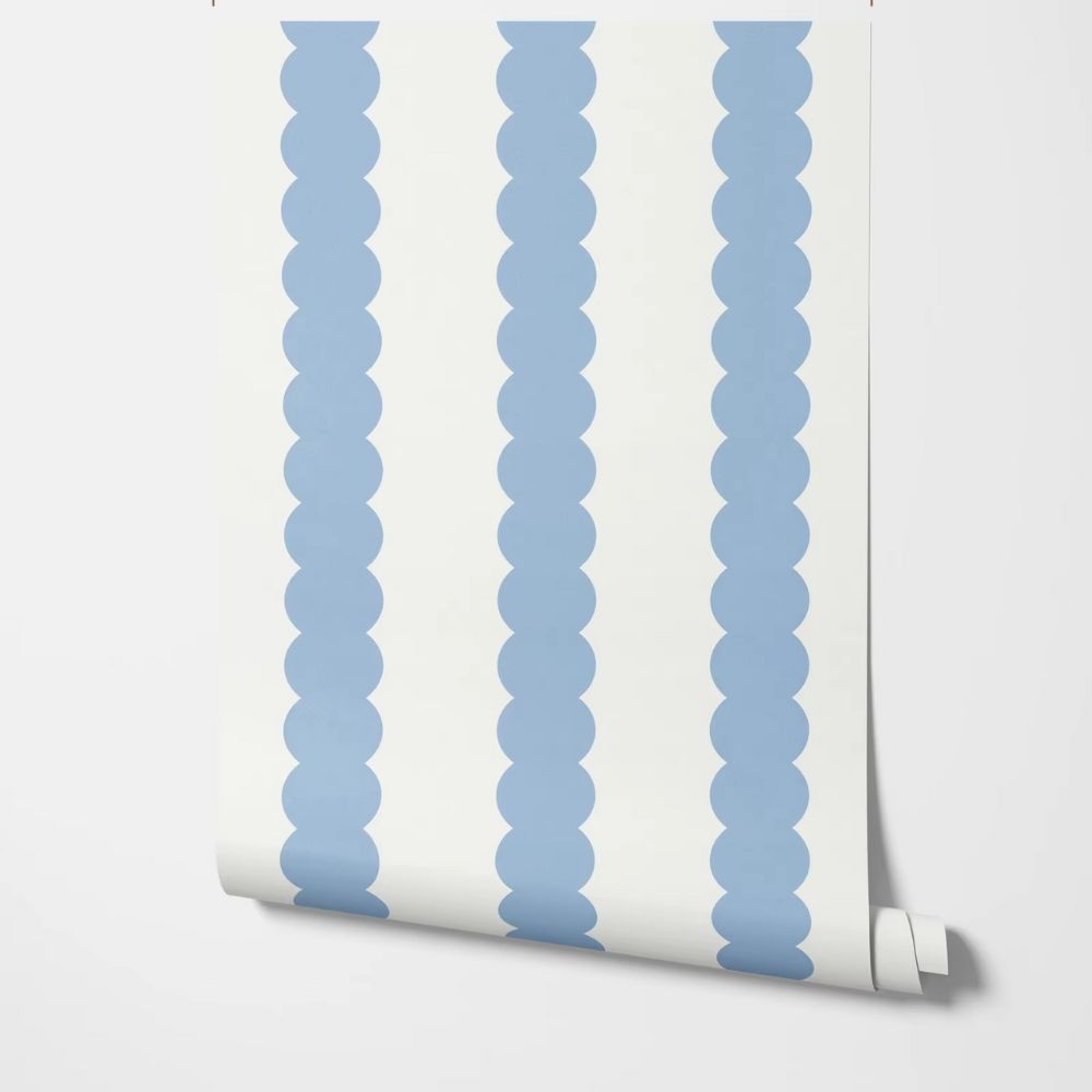 Blue Striped Wallpaper
