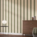 Green Stripe Wallpaper