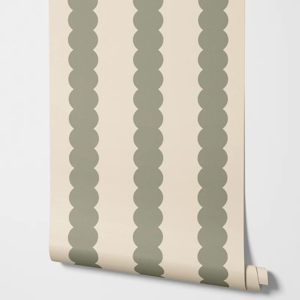 Green Stripe Wallpaper