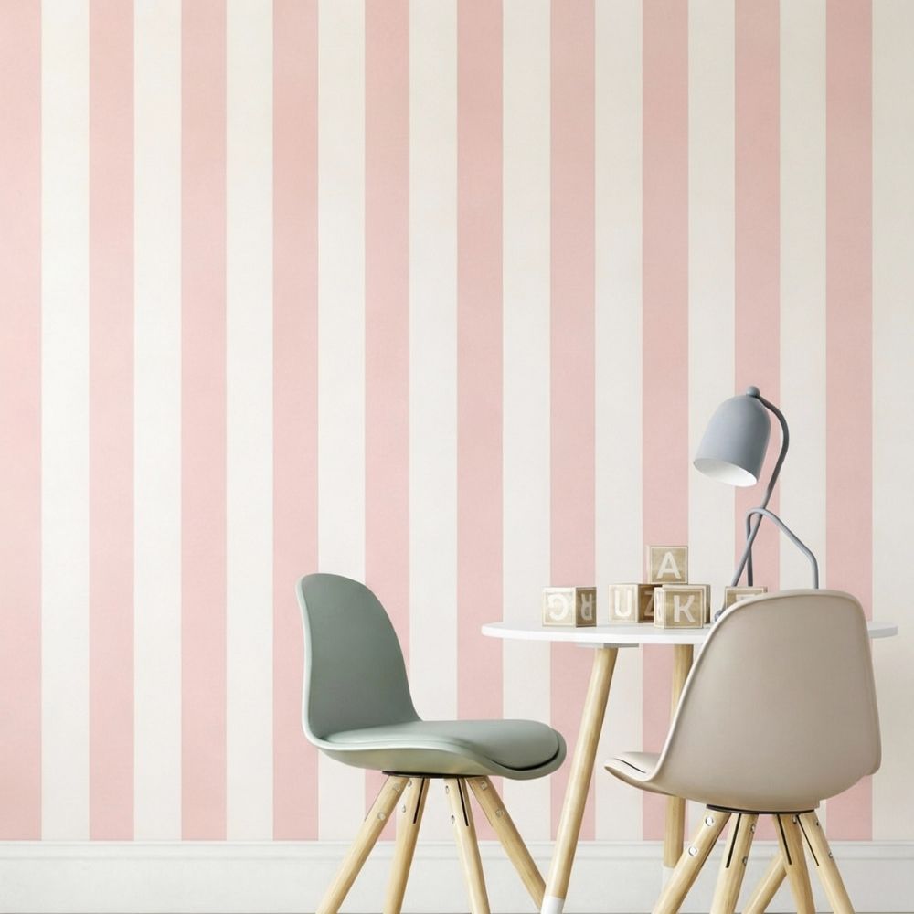 Pink Stripe Wallpaper