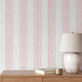 Pink Striped Wallpaper