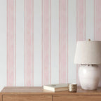Pink Striped Wallpaper