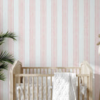 Pink Striped Wallpaper