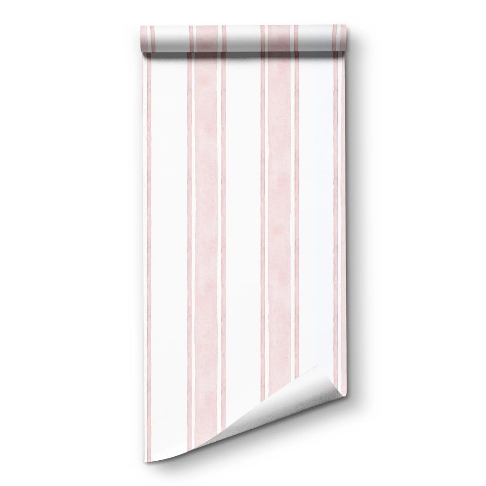 Pink Striped Wallpaper