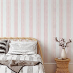 Pink Striped Wallpaper