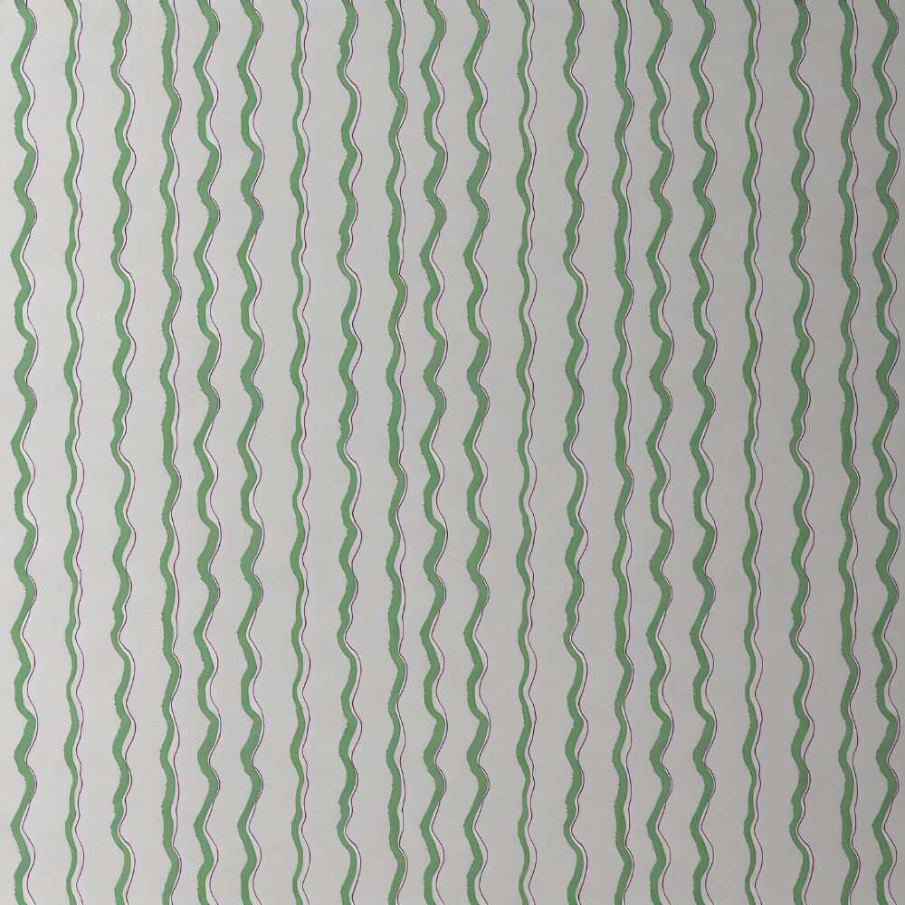 Green Striped Wallpaper