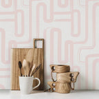 Pink and White Wallpaper