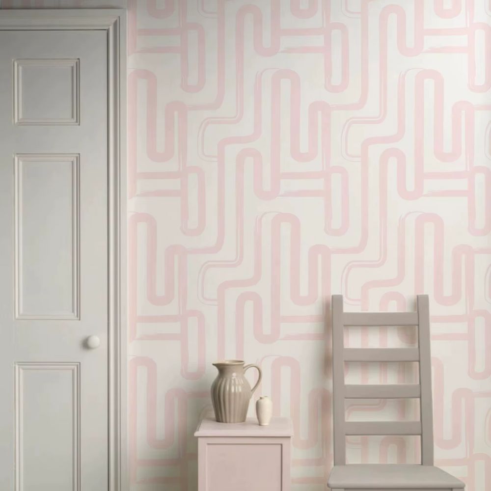 Pink and White Wallpaper