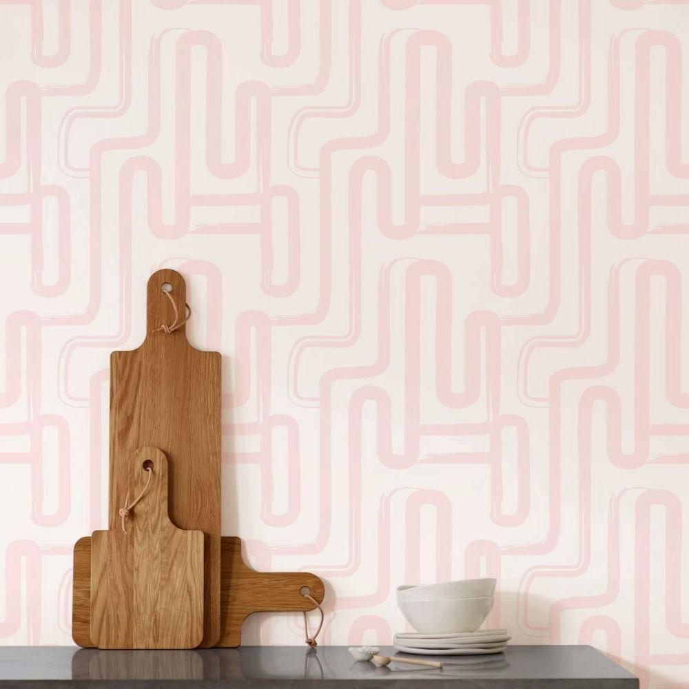 Pink and White Wallpaper