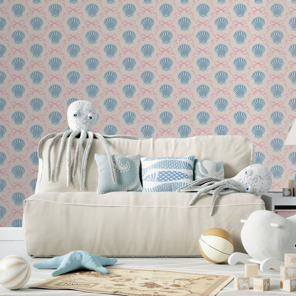 Pink and Blue Wallpaper