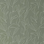 Sage Green Floral Wallpaper
