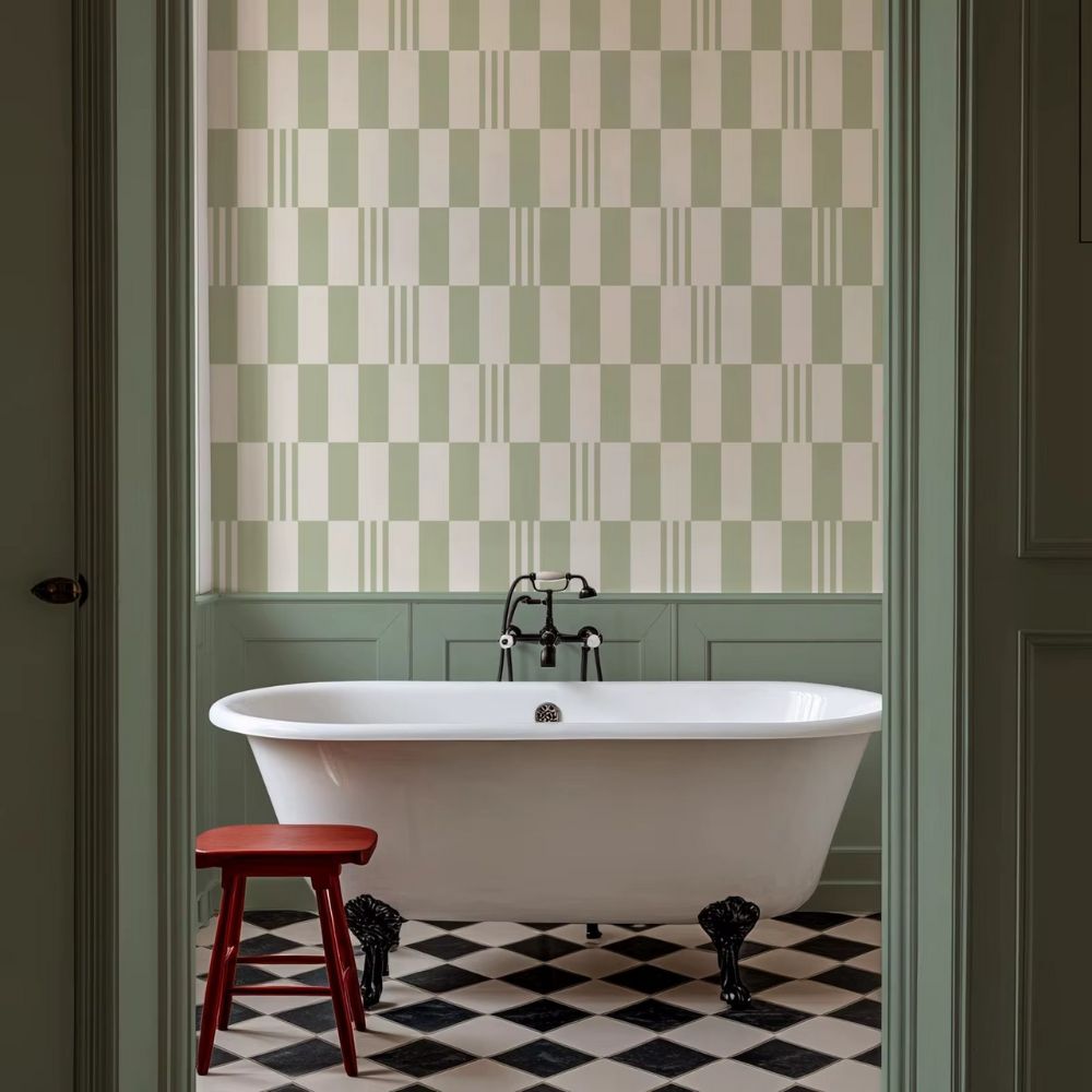 Light Sage Green Wallpaper