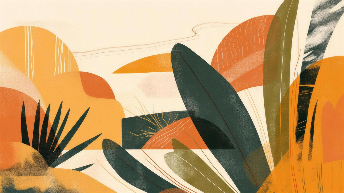 abstract leaf wallpaper pattern shown flat
