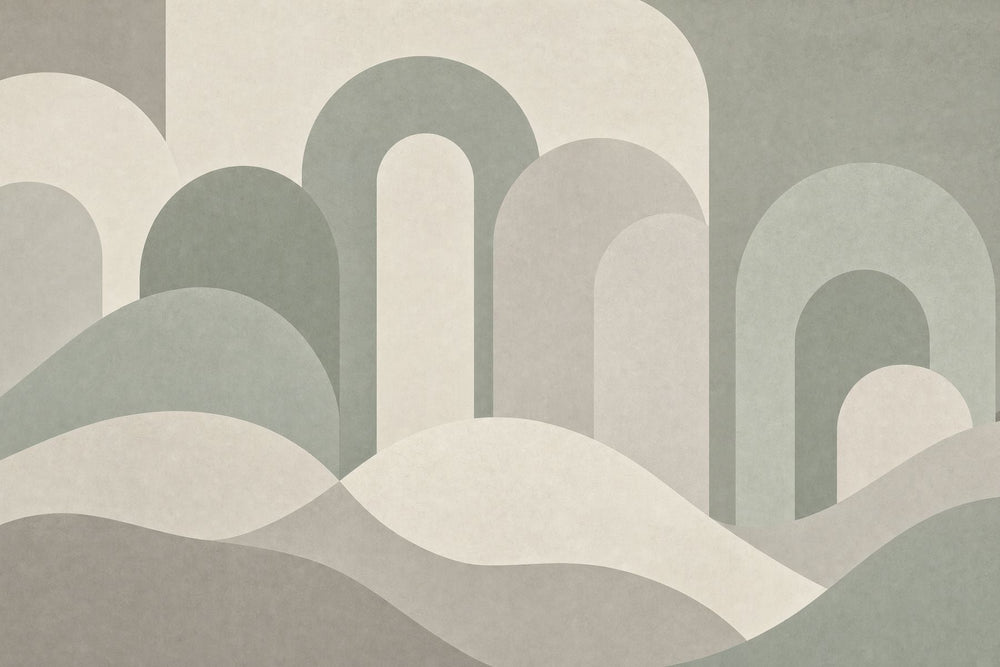 Abstract Sage green wallpaper design