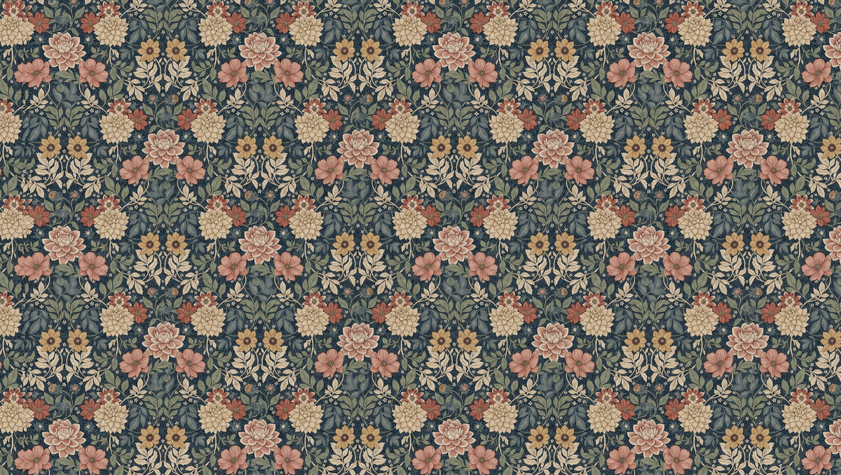 antique-floral-wallpaper flat pattern
