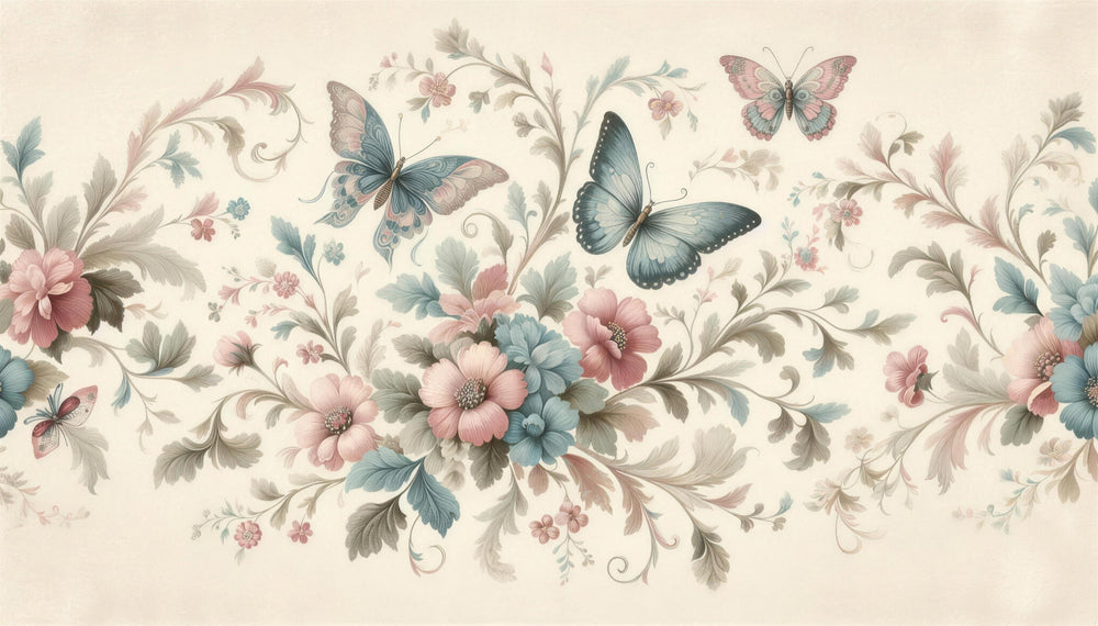 Blush Pink Floral Wallpaper design