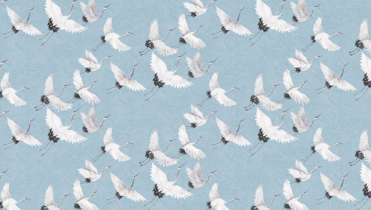 crane-wallpaper flat pattern