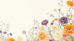 cream rose wallpaper pattern shown flat