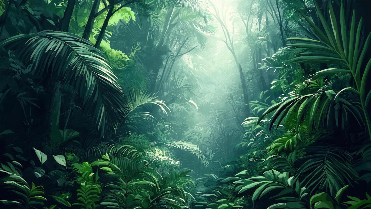 dark green leaf wallpaper pattern shown flat