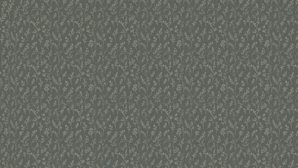 Dark sage green wallpaper flat pattern