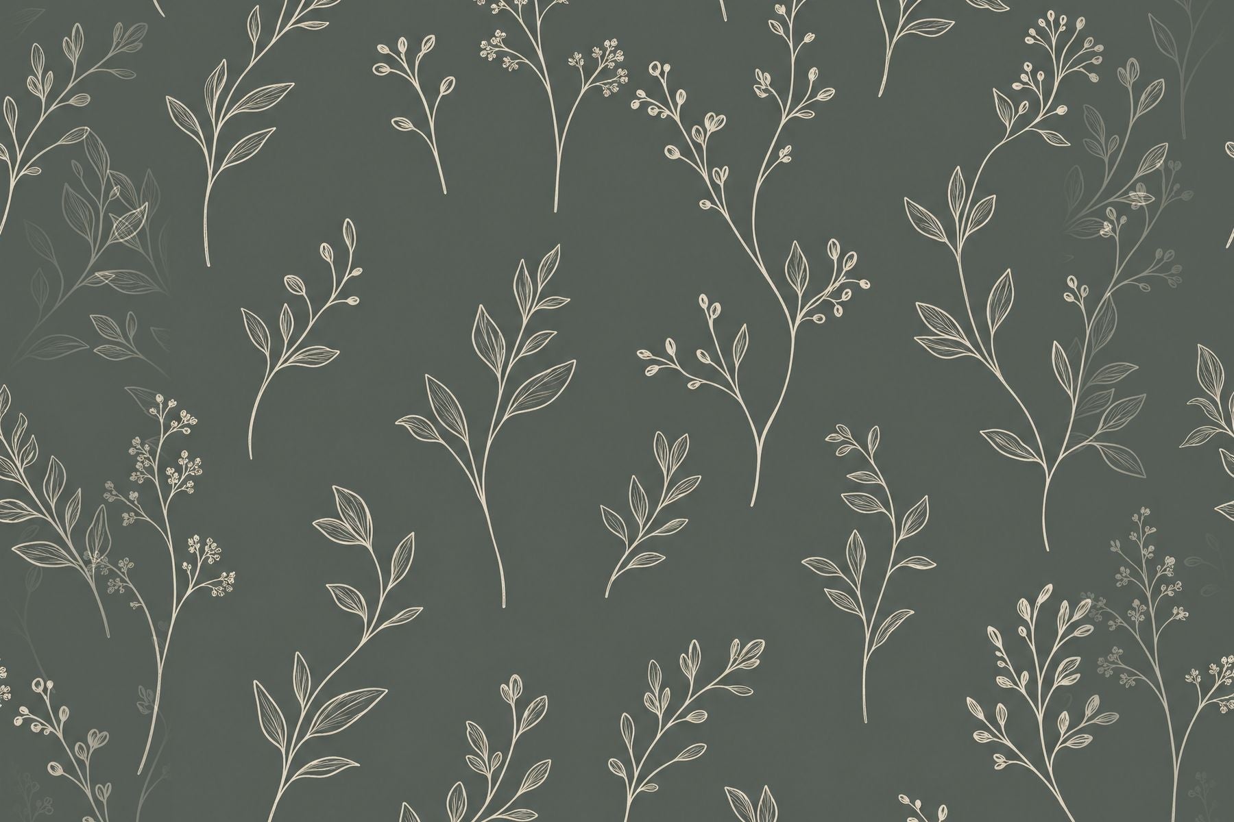 Dark Sage green wallpaper flat design view