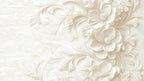 delicate floral wallpaper pattern shown flat
