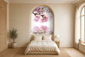 cherry flower wallpaper bedroom wall